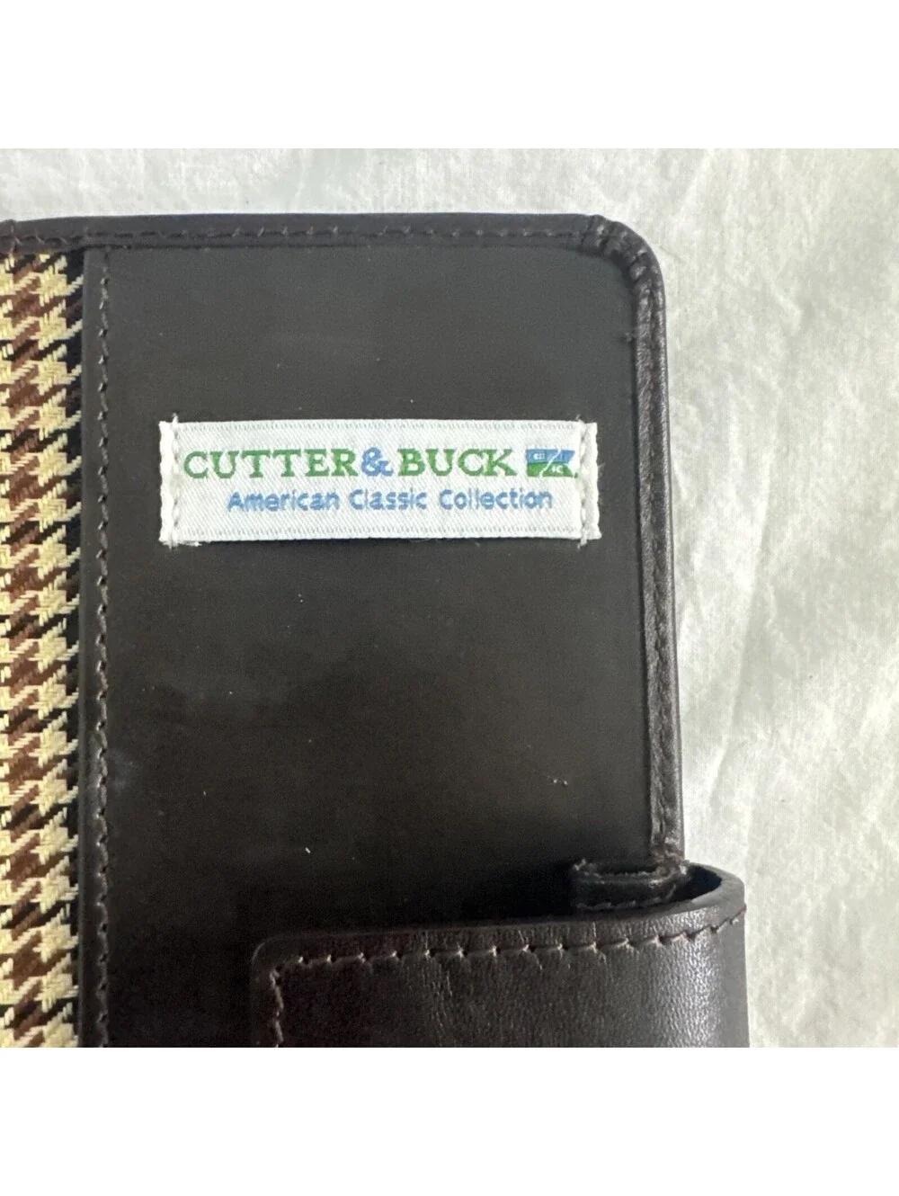 CUTTER & BUCK Brown Leather Travel Wallet Organizer
